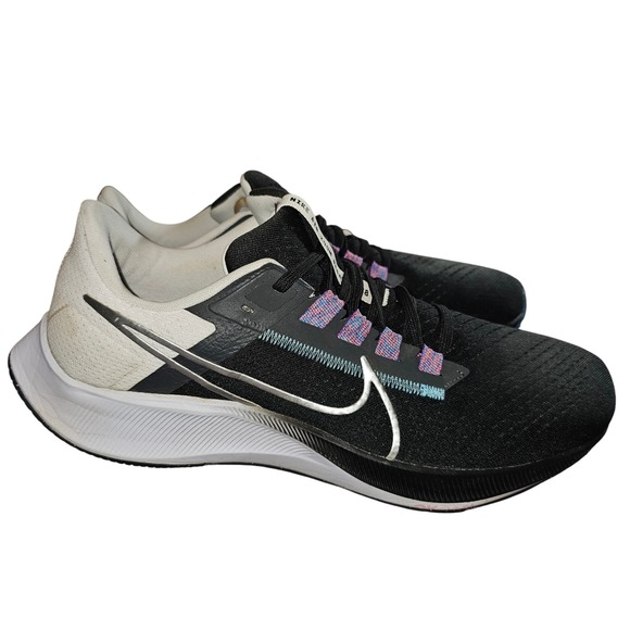 Nike Air Zoom Pegasus Black White Running Shoes Sneakers Mens 10.5 Athleisure - Picture 7 of 8
